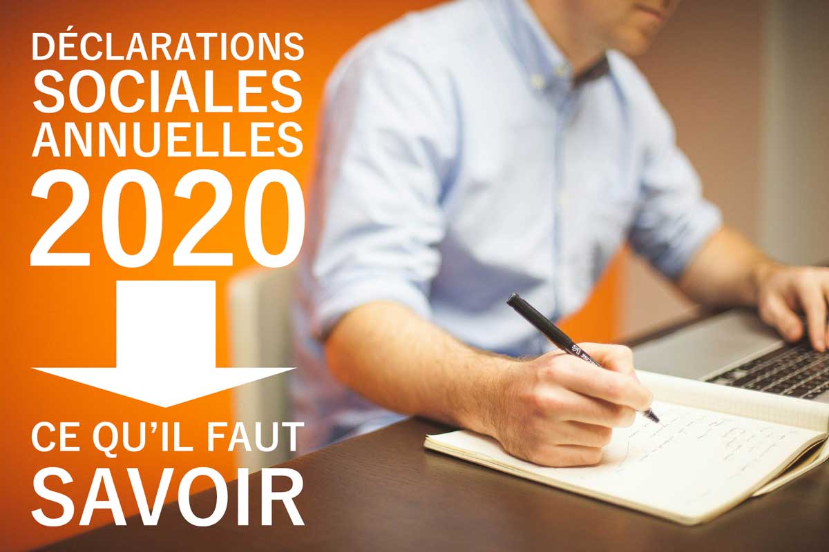 Déclarations sociales annuelles 2020